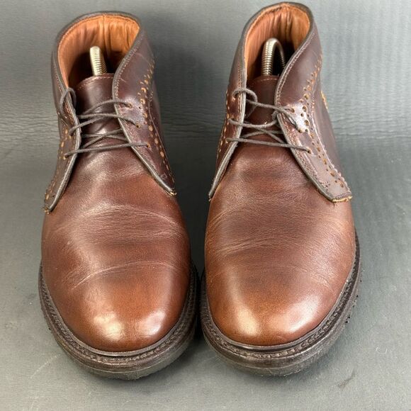 Allen Edmonds Bellevue brown leather chukka ankle boots men\'s  size 10 main image 9